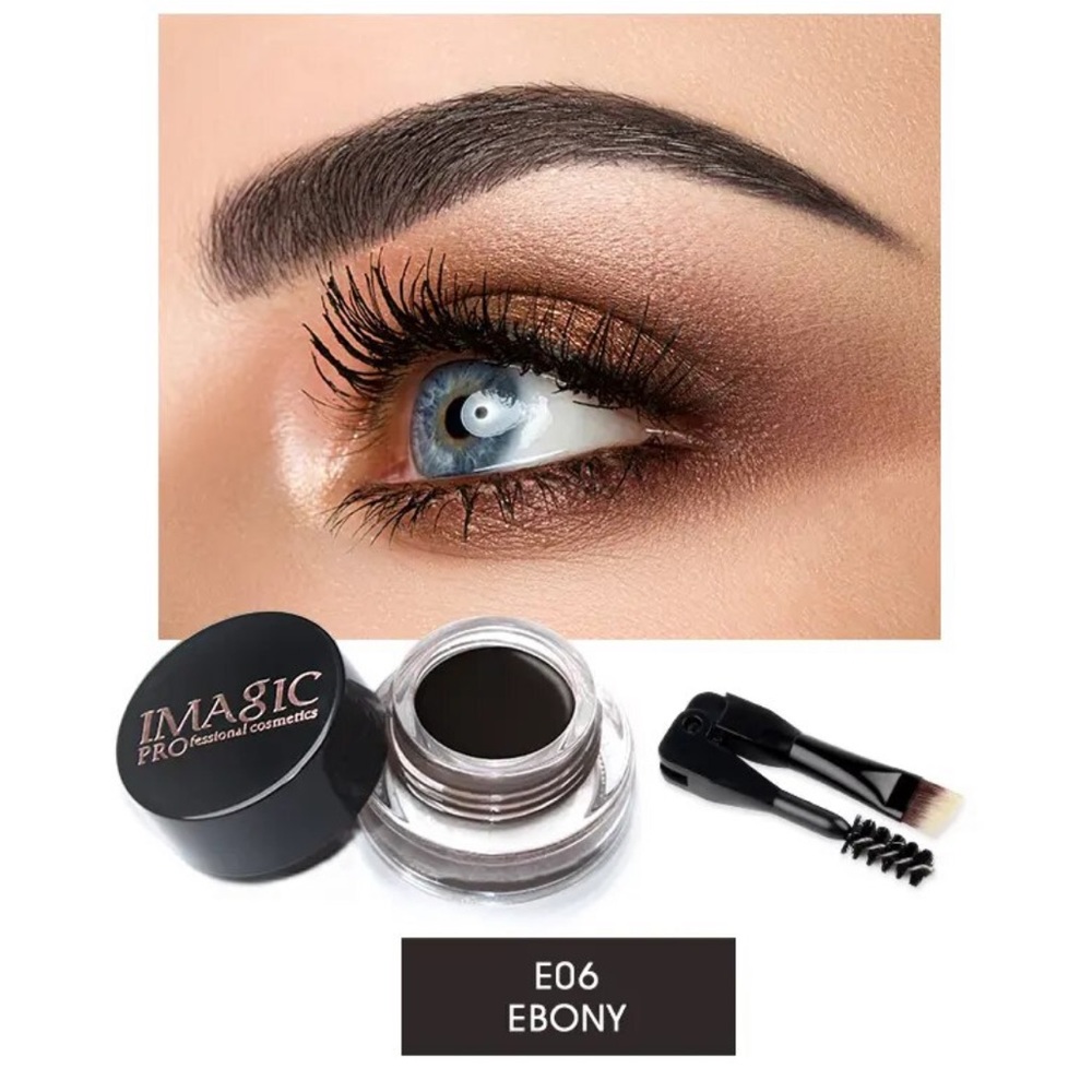 Eyebrow liner matte jar brown ebony chocolate auburn natural look - Picture 16 of 16